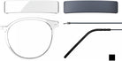 Blackfin® VITRA F2-D2 Eyeglasses BLF VITRA F2-D2 OP 19341792 48 - Shiny Crystal/Storm Navy Blue