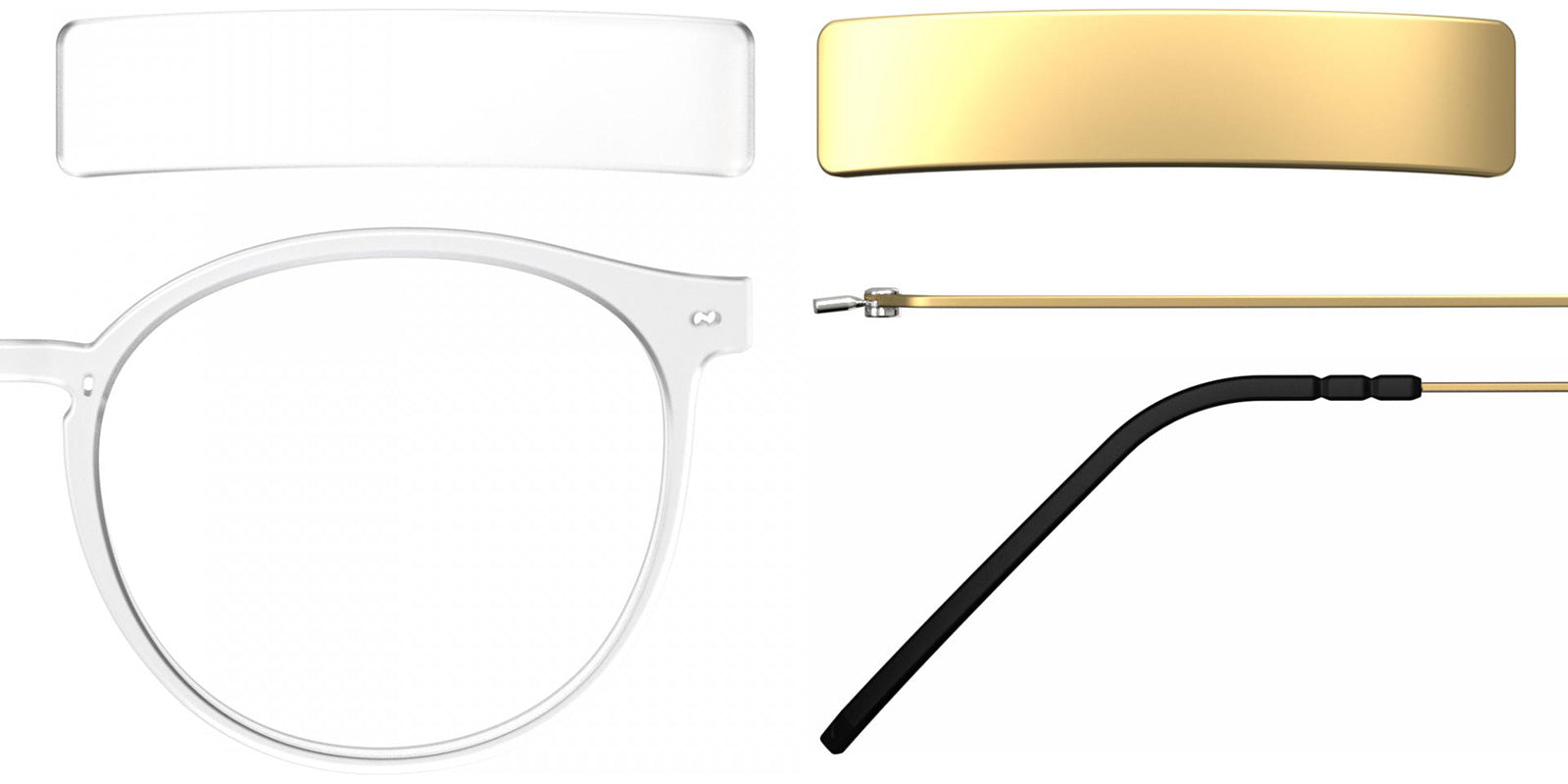Blackfin® VITRA F2-D2 Eyeglasses BLF VITRA F2-D2 OP 19351812 48 - Matte Crystal/Oxide Khaki
