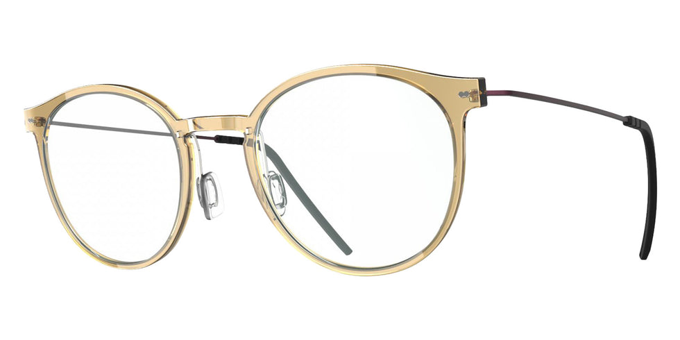 Blackfin® VITRA F2-D2 Eyeglasses BLF VITRA F2-D2 OP 19361803 48 - Shiny Honey Gold/Damascus Burgundy