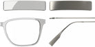Blackfin® VITRA F3-D1 Eyeglasses BLF VITRA F3-D1 OP 19321942 56 - Shiny Driftwood Gray/Brushed Silver
