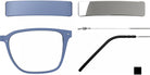 Blackfin® VITRA F3-D2 Eyeglasses BLF VITRA F3-D2 OP 19271788 56 - Matte Classic Blue/Shiny Silver