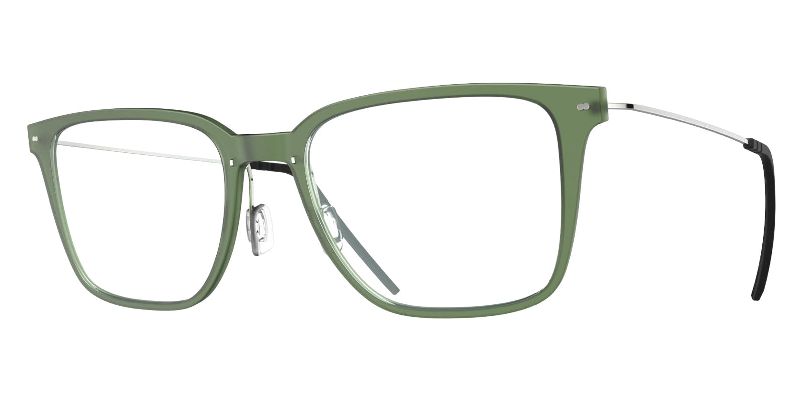 Blackfin® VITRA F3-D2 Eyeglasses BLF VITRA F3-D2 OP 19311788 56 - Matte Cedar Green/Shiny Silver