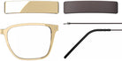 Blackfin® VITRA F3-D2 Eyeglasses BLF VITRA F3-D2 OP 19361796 56 - Shiny Honey Gold/Chestnut Brown