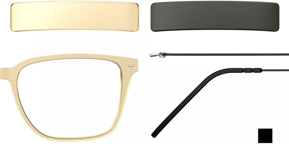 Blackfin® VITRA F3-D2 Eyeglasses BLF VITRA F3-D2 OP 19371795 56 - Matte Honey Gold/Army Dark Green