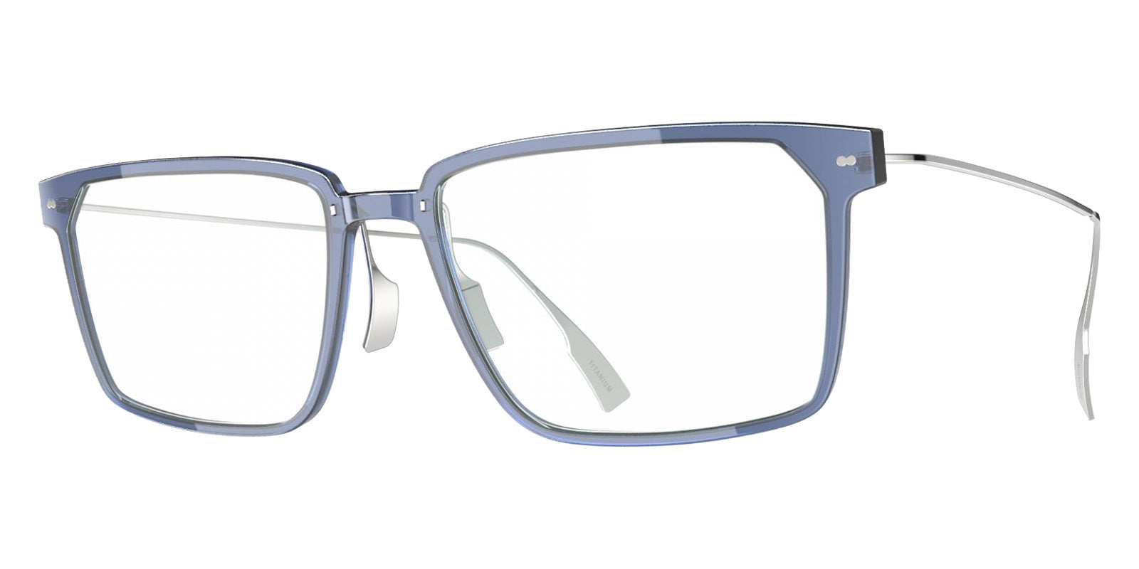 Blackfin® VITRA F4-D1 Eyeglasses BLF VITRA F4-D1 OP 19261788 54 - Shiny Classic Blue/Shiny Silver