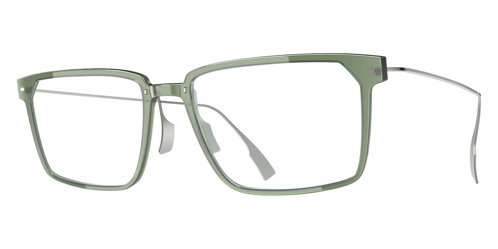 Blackfin® VITRA F4-D1 Eyeglasses BLF VITRA F4-D1 OP 19301942 54 - Shiny Cedar Green/Brushed Silver