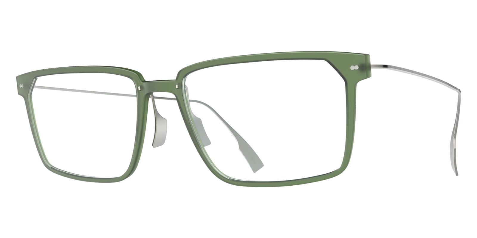 Blackfin® VITRA F4-D1 Eyeglasses BLF VITRA F4-D1 OP 19311942 54 - Matte Cedar Green/Brushed Silver