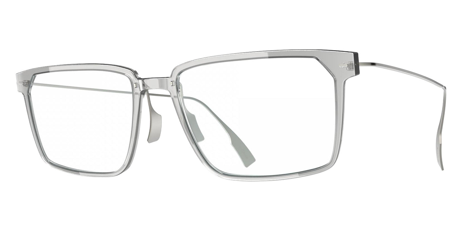 Blackfin® VITRA F4-D1 Eyeglasses BLF VITRA F4-D1 OP 19321942 54 - Shiny Driftwood Gray/Brushed Silver