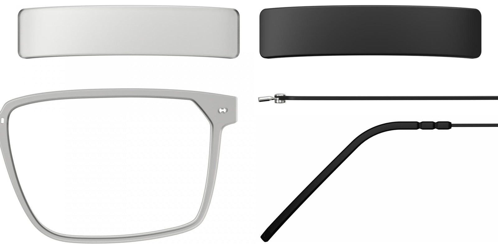 Blackfin® VITRA F4-D2 Eyeglasses BLF VITRA F4-D2 OP 19331814 54 - Matte Driftwood Gray/Blackfin Black
