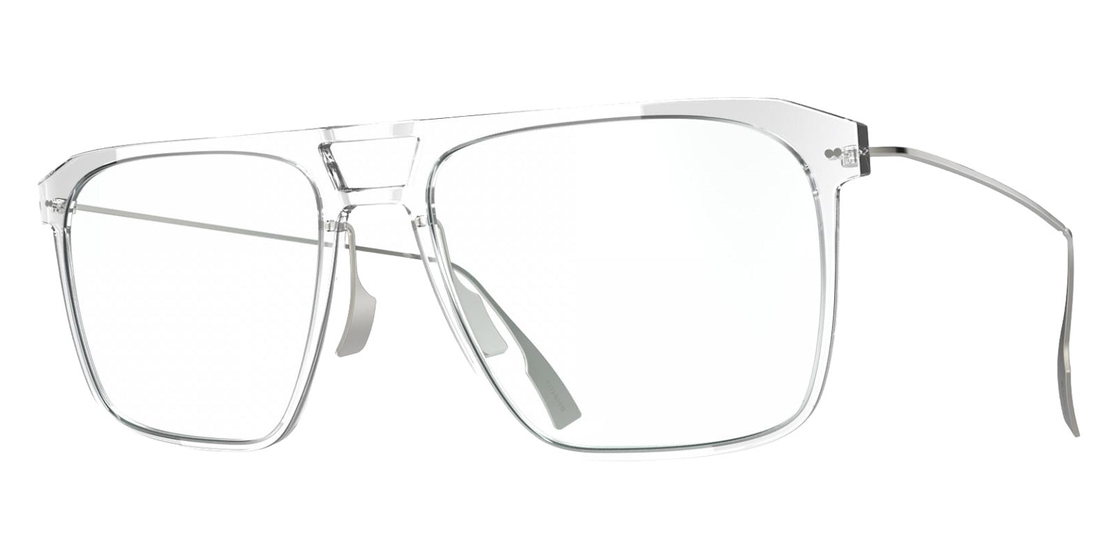 Blackfin® VITRA F5-D1 Eyeglasses BLF VITRA F5-D1 OP 19341942 58 - Shiny Crystal/Brushed Silver