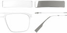 Blackfin® VITRA F5-D1 Eyeglasses BLF VITRA F5-D1 OP 19351788 58 - Matte Crystal/Shiny Silver