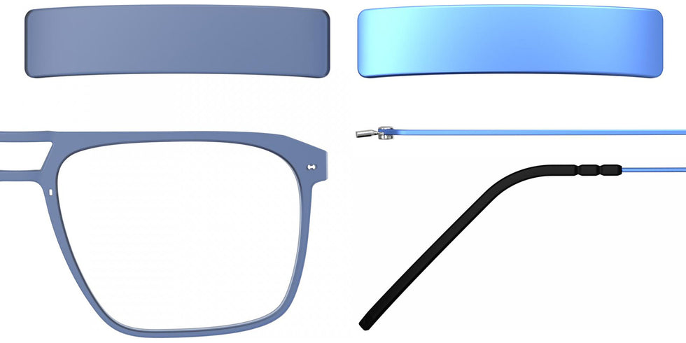 Blackfin® VITRA F5-D2 Eyeglasses BLF VITRA F5-D2 OP 19271797 58 - Matte Classic Blue/Oxide Blue