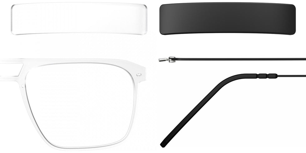 Blackfin® VITRA F5-D2 Eyeglasses BLF VITRA F5-D2 OP 19351814 58 - Matte Crystal/Blackfin Black