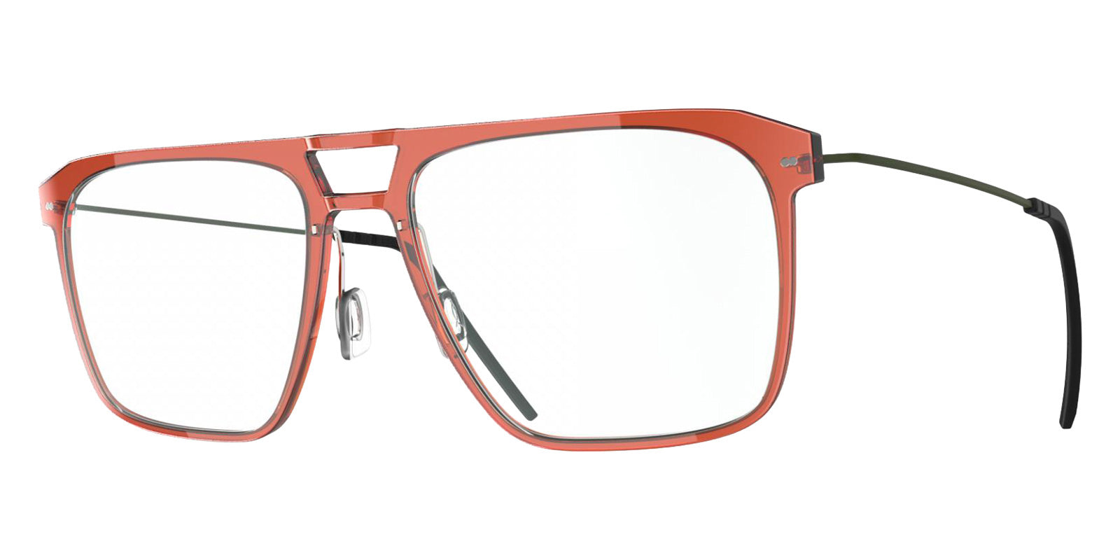 Blackfin® VITRA F5-D2 Eyeglasses BLF VITRA F5-D2 OP 19381795 58 - Shiny Mandarin Red/Army Dark Green
