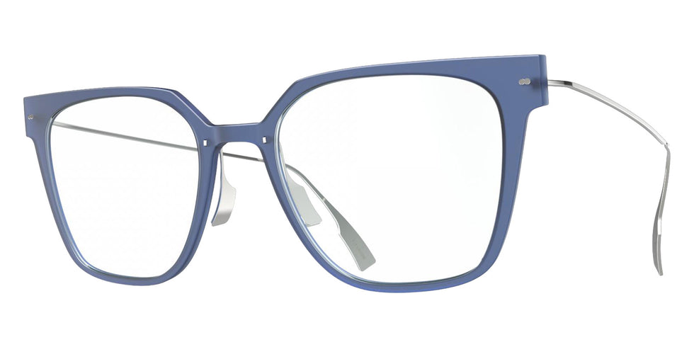 Blackfin® VITRA F6-D1 Eyeglasses BLF VITRA F6-D1 OP 19271788 53 - Matte Classic Blue/Shiny Silver