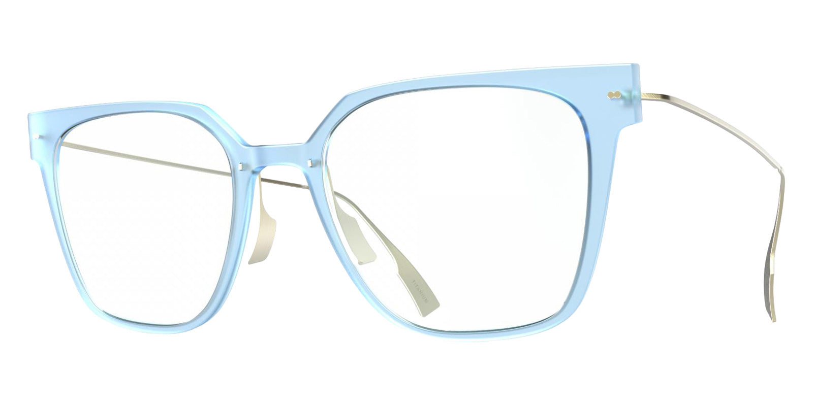 Blackfin® VITRA F6-D1 Eyeglasses BLF VITRA F6-D1 OP 19291777 53 - Matte Sky Blue/Brushed Light Gold