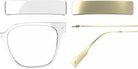 Blackfin® VITRA F6-D1 Eyeglasses BLF VITRA F6-D1 OP 19341777 53 - Shiny Crystal/Brushed Light Gold