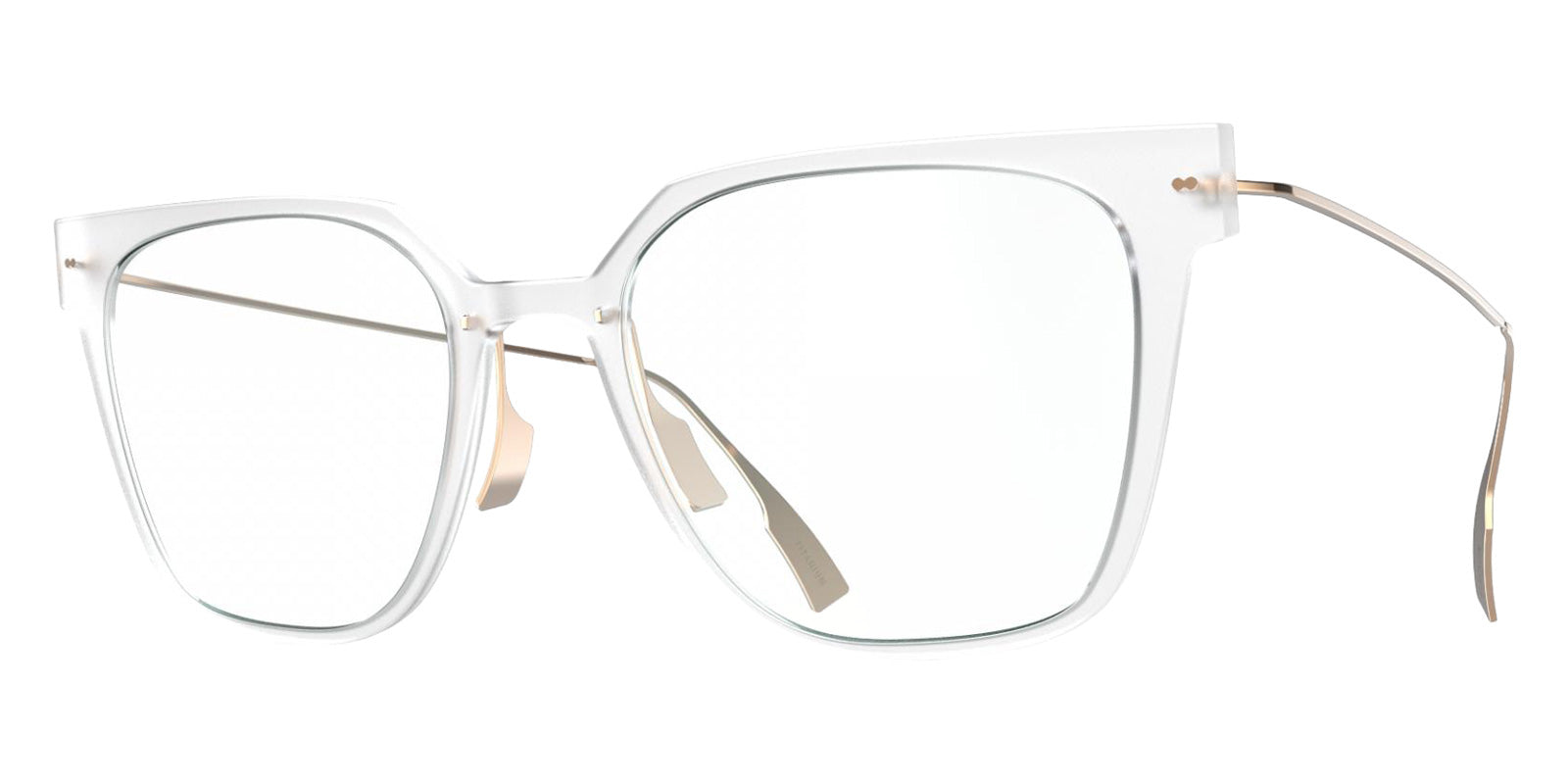 Blackfin® VITRA F6-D1 Eyeglasses BLF VITRA F6-D1 OP 19351809 53 - Matte Crystal/Shiny Amber Gold