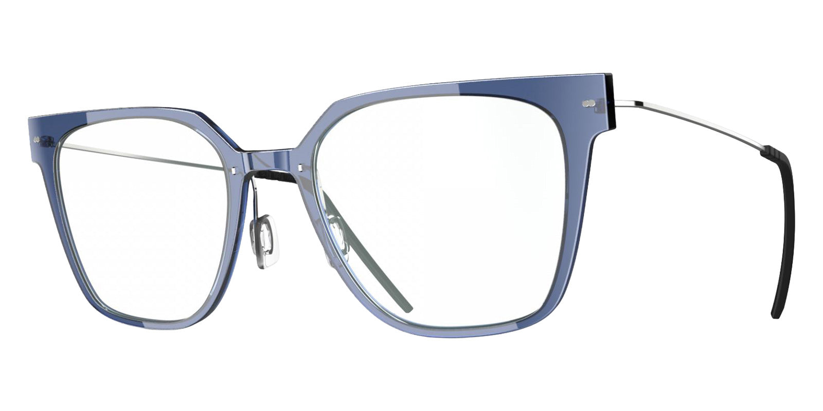Blackfin® VITRA F6-D2 Eyeglasses BLF VITRA F6-D2 OP 19261788 53 - Shiny Classic Blue/Shiny Silver