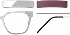 Blackfin® VITRA F6-D2 Eyeglasses BLF VITRA F6-D2 OP 19321803 53 - Shiny Driftwood Gray/Damascus Burgundy