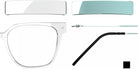 Blackfin® VITRA F6-D2 Eyeglasses BLF VITRA F6-D2 OP 19341798 53 - Shiny Crystal/Shiny Oxide Azure