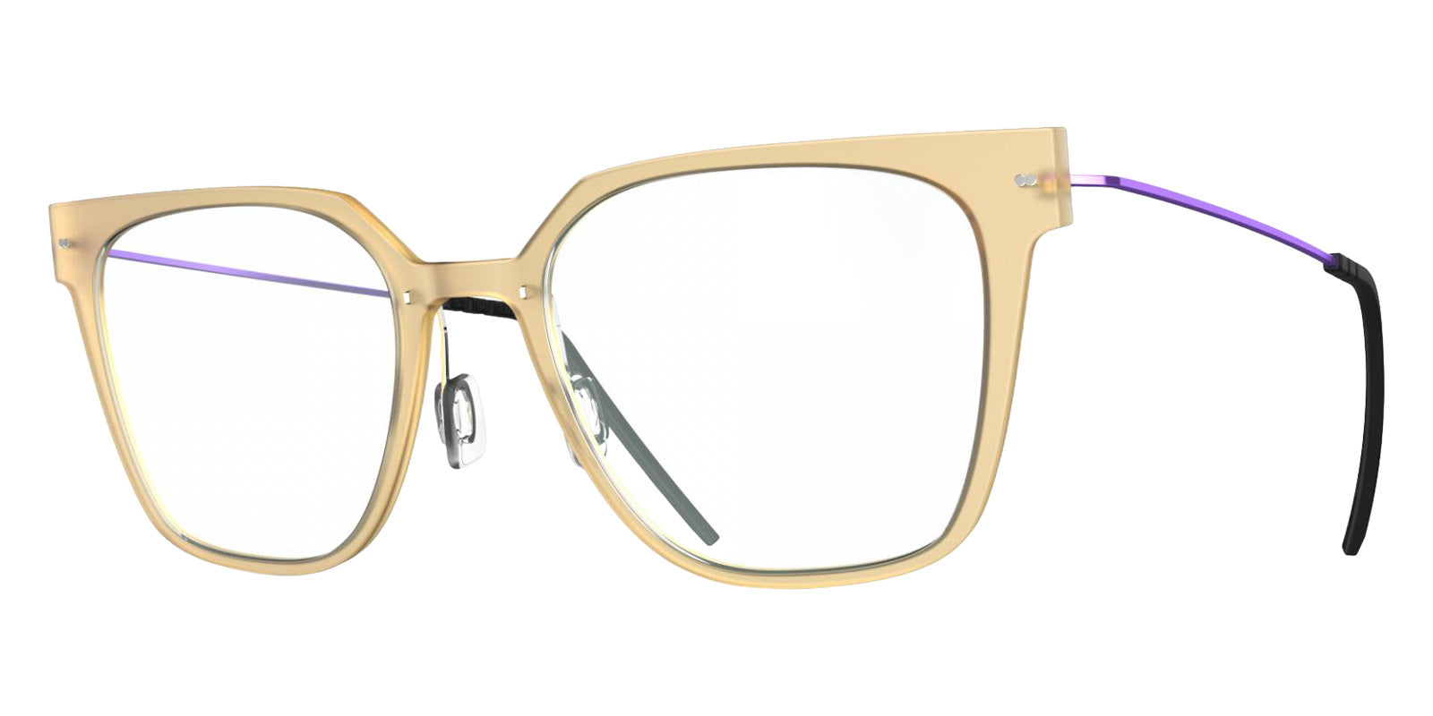 Blackfin® VITRA F6-D2 Eyeglasses BLF VITRA F6-D2 OP 19371799 53 - Matte Honey Gold/Shiny Oxide Violet