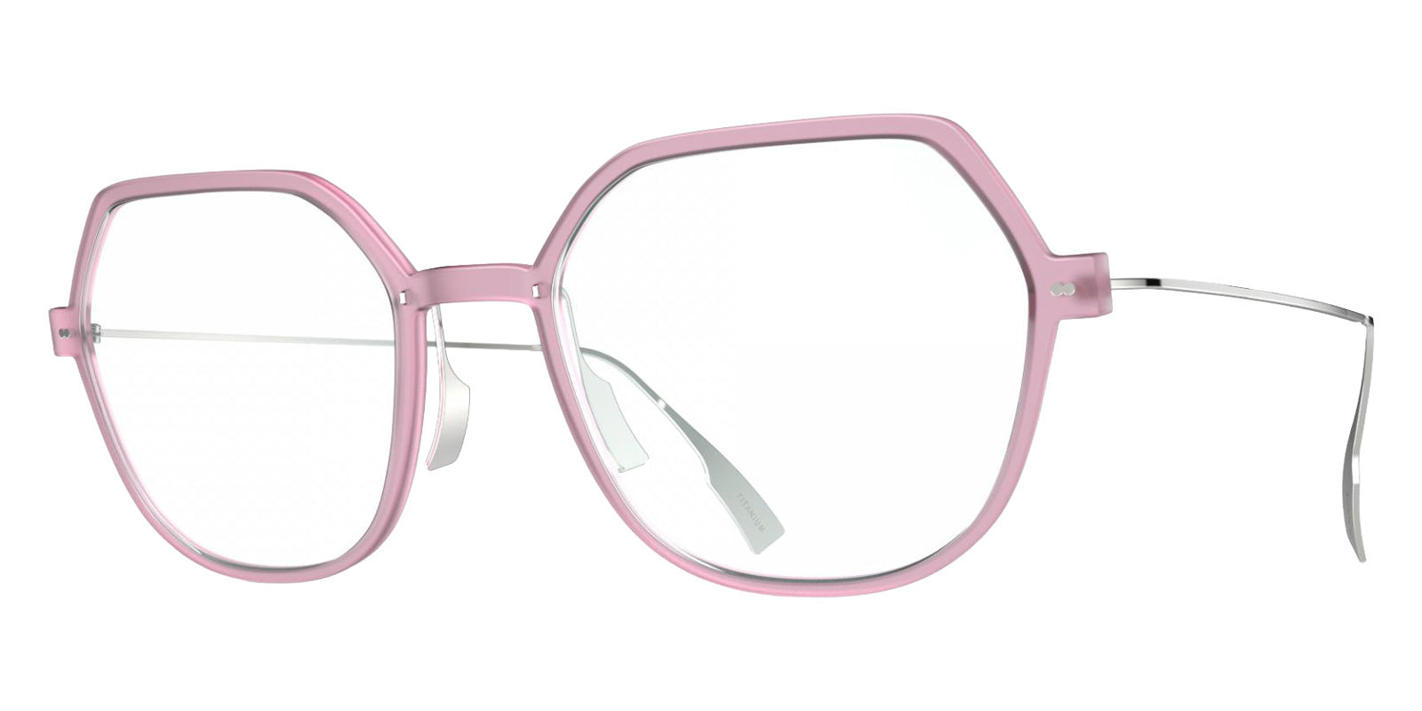 Blackfin® VITRA F7-D1 Eyeglasses BLF VITRA F7-D1 OP 19411788 53 - Matte Prism Pink/Shiny Silver