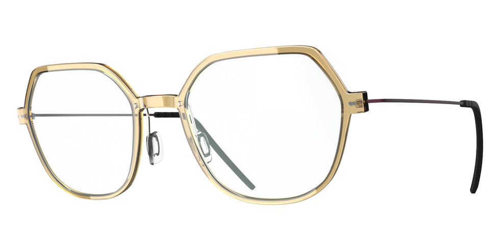 Blackfin® VITRA F7-D2 Eyeglasses BLF VITRA F7-D2 OP 19361803 53 - Shiny Honey Gold/Damascus Burgundy