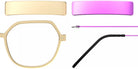 Blackfin® VITRA F7-D2 Eyeglasses BLF VITRA F7-D2 OP 19371800 53 - Matte Honey Gold/Oxide Purple