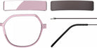 Blackfin® VITRA F7-D2 Eyeglasses BLF VITRA F7-D2 OP 19401796 53 - Shiny Prism Pink/Chestnut Brown