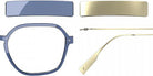Blackfin® VITRA F8-D1 Eyeglasses BLF VITRA F8-D1 OP 19261777 50 - Shiny Classic Blue/Brushed Light Gold