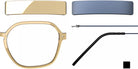 Blackfin® VITRA F8-D2 Eyeglasses BLF VITRA F8-D2 OP 19361792 50 - Shiny Honey Gold/Storm Navy Blue