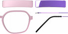 Blackfin® VITRA F8-D2 Eyeglasses BLF VITRA F8-D2 OP 19411799 50 - Matte Prism Pink/Shiny Oxide Violet