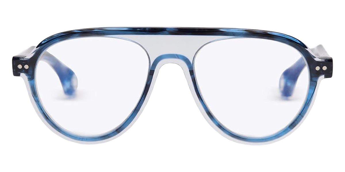 Blake Kuwahara® Burns Eyeglasses - Blue Horn