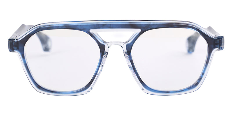 Blake Kuwahara® Coffin Eyeglasses - Blue Horn