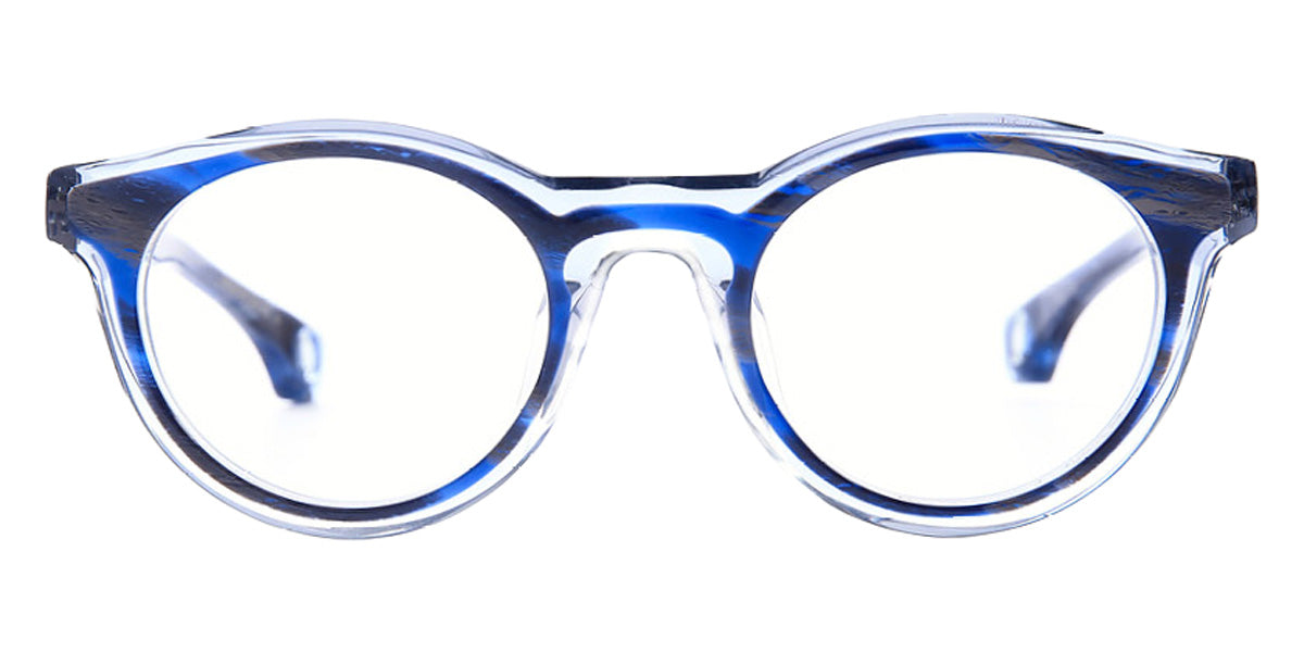 Blake Kuwahara® Corbu Eyeglasses - Navy Horn