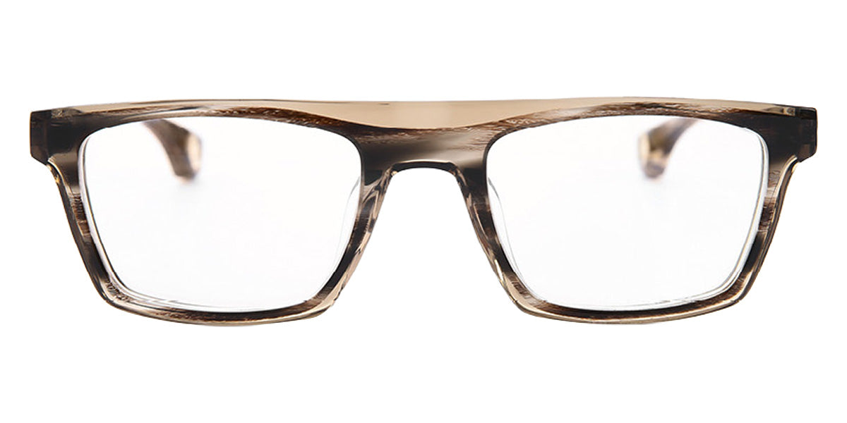 Blake Kuwahara® Grayson Eyeglasses - Grey Horn