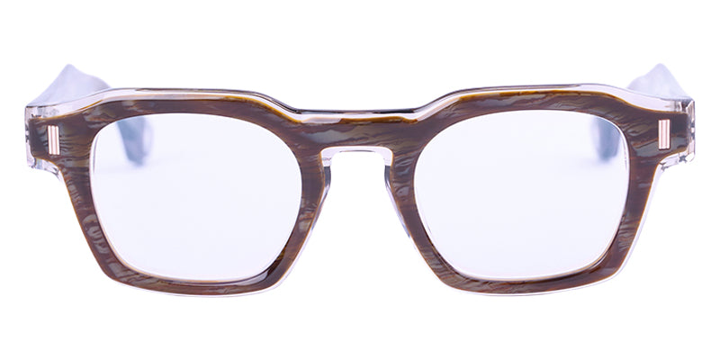 Blake Kuwahara® Smithson Eyeglasses - Brown Horn