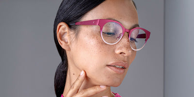 Blackfin® BODEGA BAY BLF BODEGA BAY 1495 48 - Burgundy Red/Powder Pink Eyeglasses