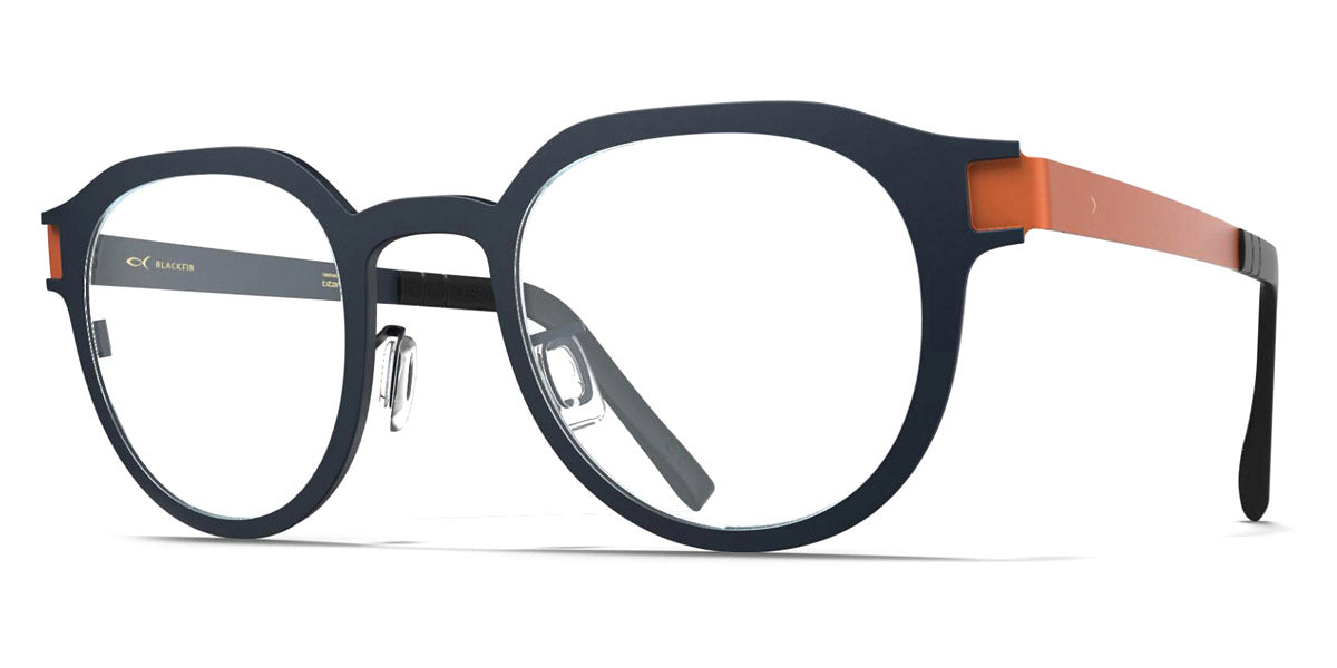 Blackfin® BOLTON BLF Bolton 1602 47 - Paprika Orange/Storm Navy Blue Eyeglasses