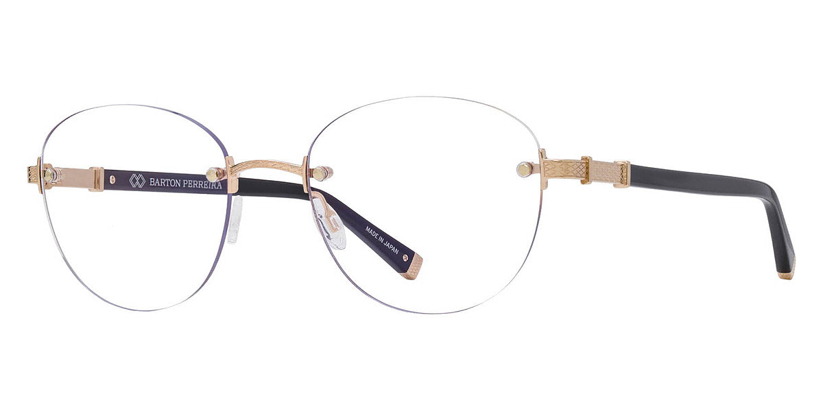 Barton Perreira® Bennie BPR OP 5202 52 - Black/Gold Eyeglasses