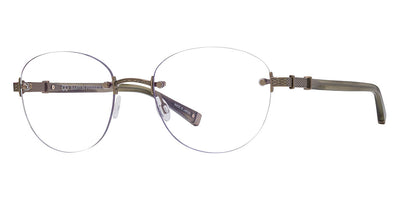 Barton Perreira® Bennie BPR OP 5203 52 - Sulcata Tortoise/Silver Eyeglasses