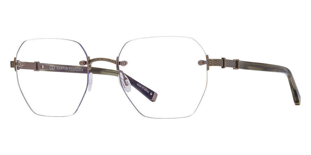 Barton Perreira® Jack BPR OP Jack 5203 52 - Rebel Salute/Antique Gold Eyeglasses