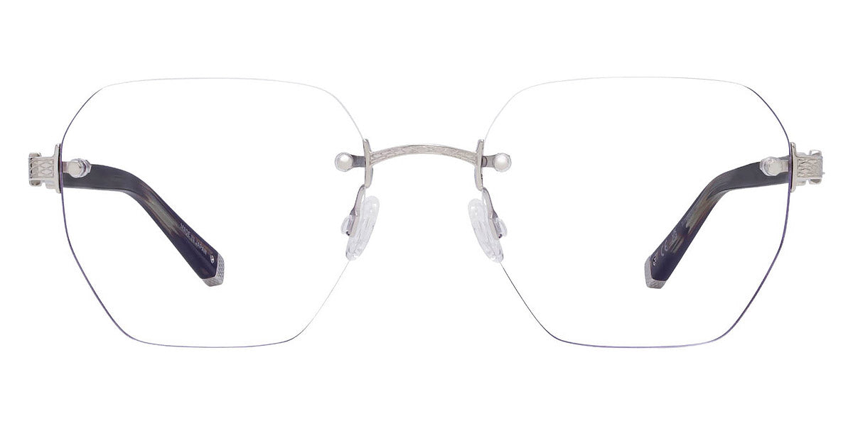 Barton Perreira® Jack BPR OP Jack 5204 52 - Sulcata Tortoise/Silver Eyeglasses