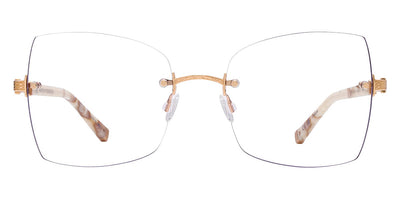 Barton Perreira® Jolene BPR OP Jolene 5503 55 - Tusk/Gold Eyeglasses