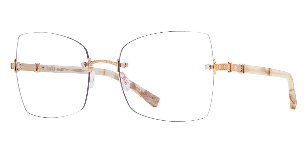 Barton Perreira® Jolene BPR OP Jolene 5503 55 - Tusk/Gold Eyeglasses