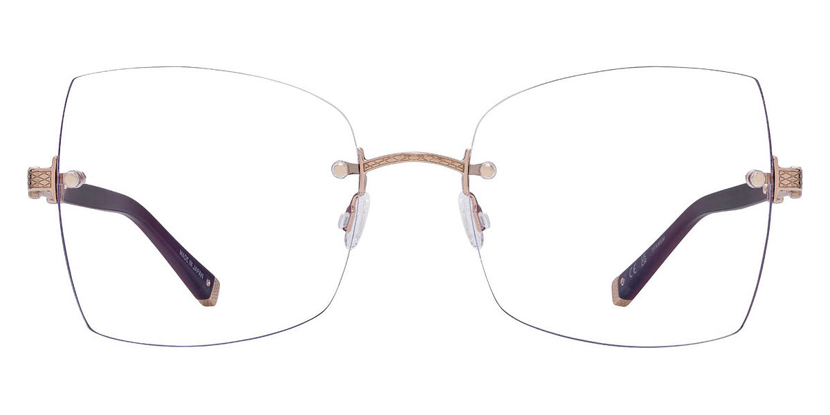 Barton Perreira® Jolene BPR OP Jolene 5504 55 - Oxblood/Rose Gold Eyeglasses