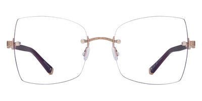 Barton Perreira® Jolene BPR OP Jolene 5504 55 - Oxblood/Rose Gold Eyeglasses