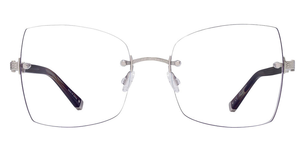 Barton Perreira® Jolene BPR OP Jolene 5505 55 - Sulcata Tortoise/Silver Eyeglasses