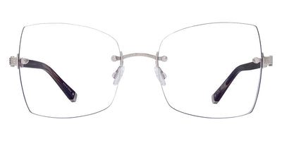 Barton Perreira® Jolene BPR OP Jolene 5505 55 - Sulcata Tortoise/Silver Eyeglasses